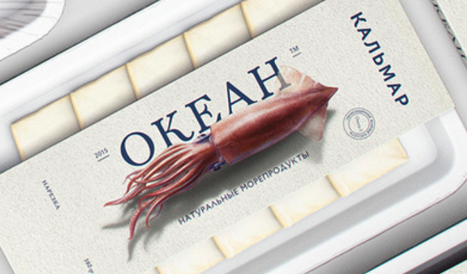 活魚(yú)插畫(huà)風(fēng)格 okeah 海鮮產(chǎn)品包裝設(shè)計(jì)