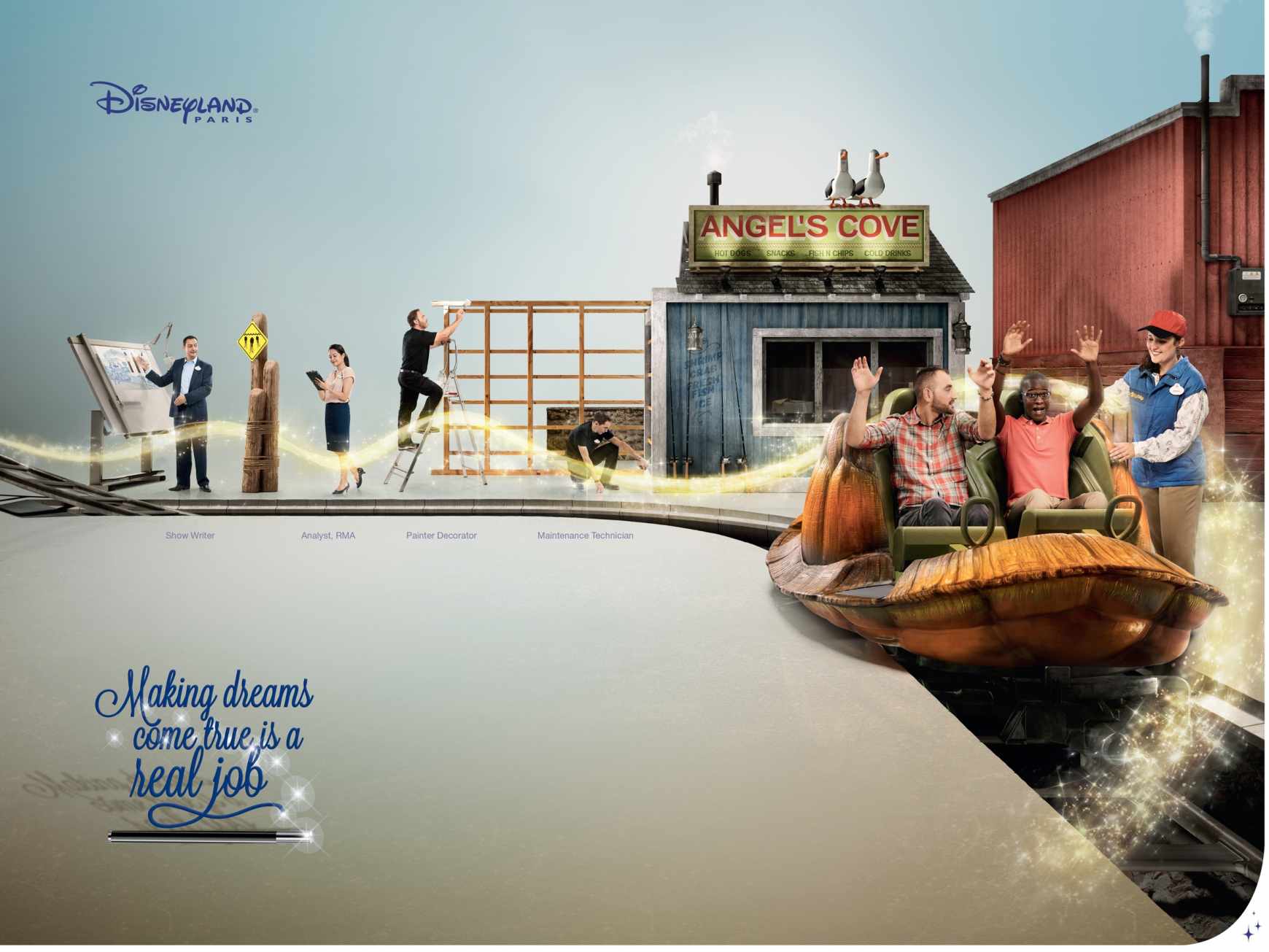 迪斯尼樂園Disneyland Paris 招聘廣告設(shè)計(jì)-上海尚略廣告設(shè)計(jì)公司分享1