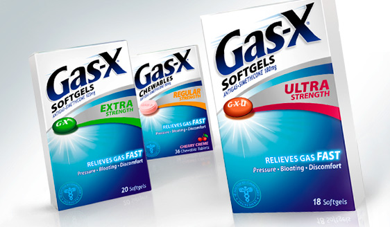 Gas-x 藥品包裝設(shè)計欣賞效果圖-尚略品牌策劃與廣告設(shè)計公司