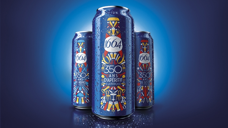 國外包裝設(shè)計欣賞1——法國Kronenbourg 1864 啤酒350周年版包裝設(shè)計-上海尚略廣告包裝設(shè)計公司品牌策劃公司營銷策劃公司廣告設(shè)計公司