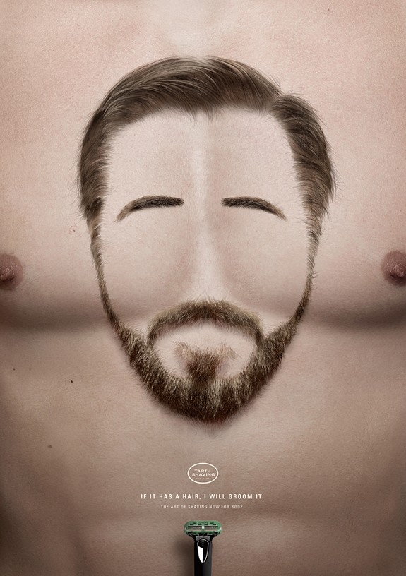 上海廣告設(shè)計(jì)公司國外廣告欣賞——The Art of Shaving 剃須刀平面廣告創(chuàng)意設(shè)計(jì)1