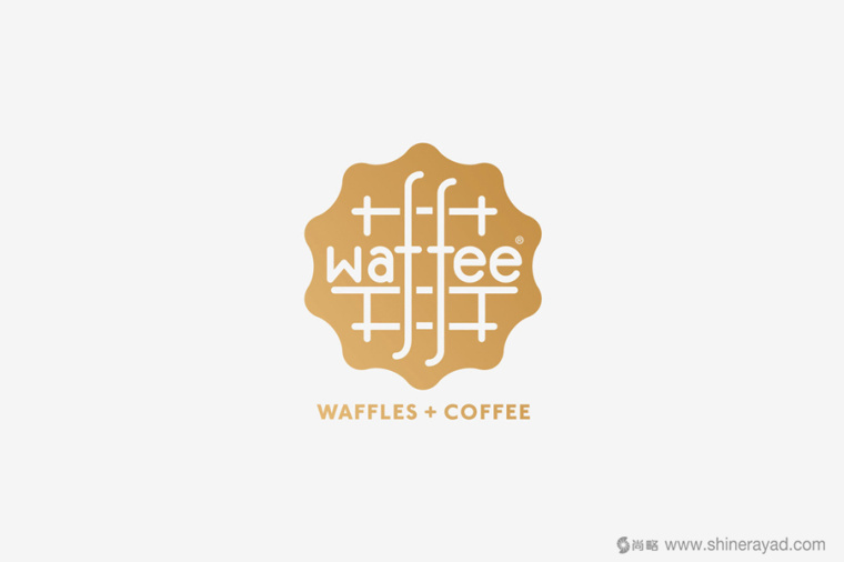 Waffee 咖啡餐飲連鎖店品牌LOGO設(shè)計-上海餐飲VI設(shè)計公司1