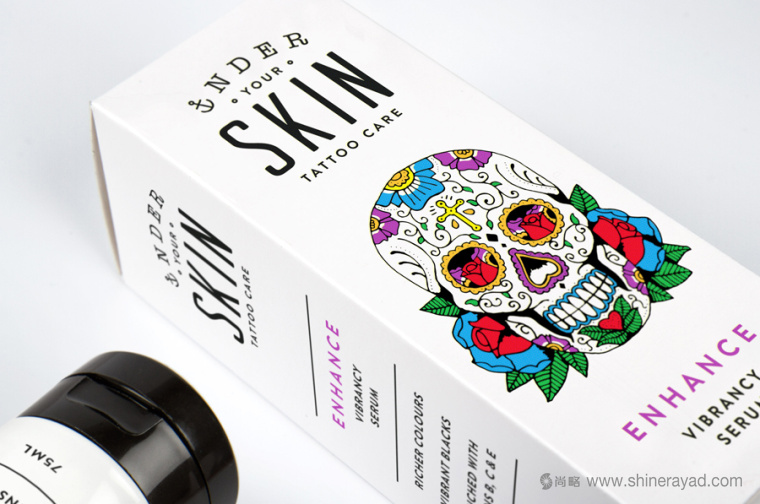 Skin 臉譜骷髏花朵護(hù)膚品化妝品包裝設(shè)計(jì)-上海包裝設(shè)計(jì)公司設(shè)計(jì)欣賞1