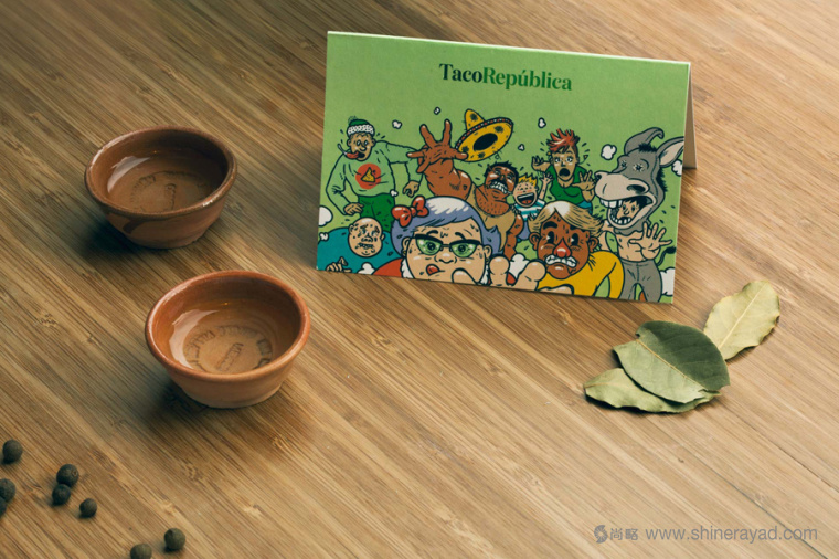 Taco República 墨西哥餐廳品牌形象設(shè)計(jì)漫畫(huà)風(fēng)格插畫(huà)設(shè)計(jì)-上海品牌形象設(shè)計(jì)1