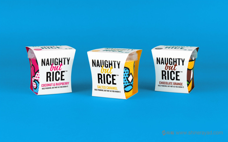 上海包裝設計公司設計欣賞：NAUGHTY 大米布丁奶制品包裝設計3