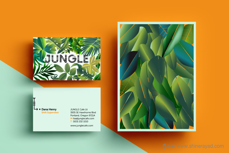 JUNGLE 叢林咖啡連鎖店品牌VI形象設計--名片設計-上海品牌VI設計公司3