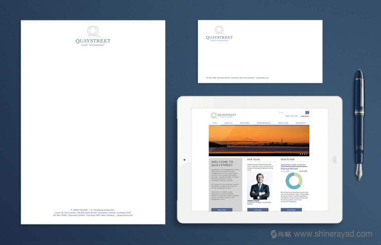 QuayStreet 資產管理公司品牌VI視覺形象識別設計-上海金融VI設計公司4 QuayStreet 資產管理公司品牌VI視覺形象識別設計-上海金融VI設計公司4