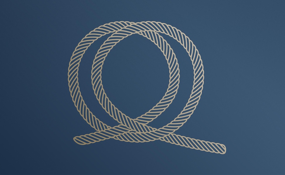 QuayStreet金融資產管理公司繩索雙Q字母logo設計-上海LOGO設計公司 QuayStreet金融資產管理公司繩索雙Q字母logo設計-上海LOGO設計公司