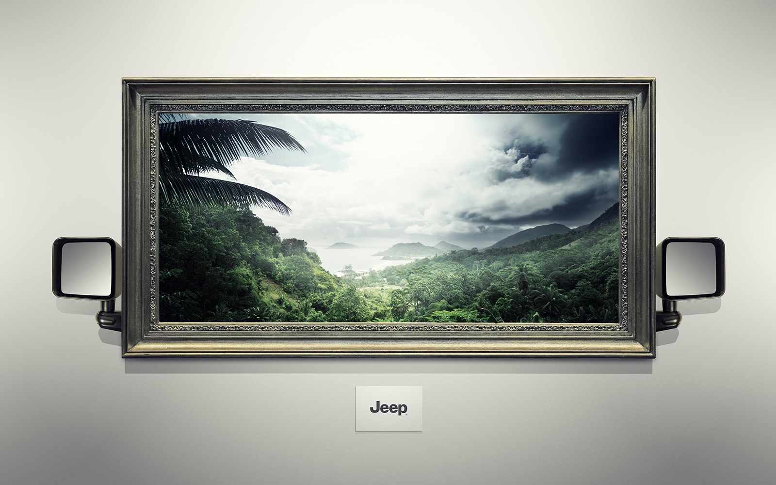 上海廣告設(shè)計(jì)公司尚略廣告分享：JEEP吉普汽車風(fēng)景系列平面廣告創(chuàng)意設(shè)計(jì)-叢林