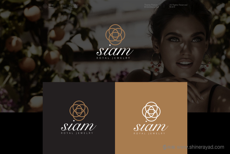Siam 暹羅黃金珠寶首飾品牌標志LOGO設(shè)計-上海LOGO設(shè)計公司1