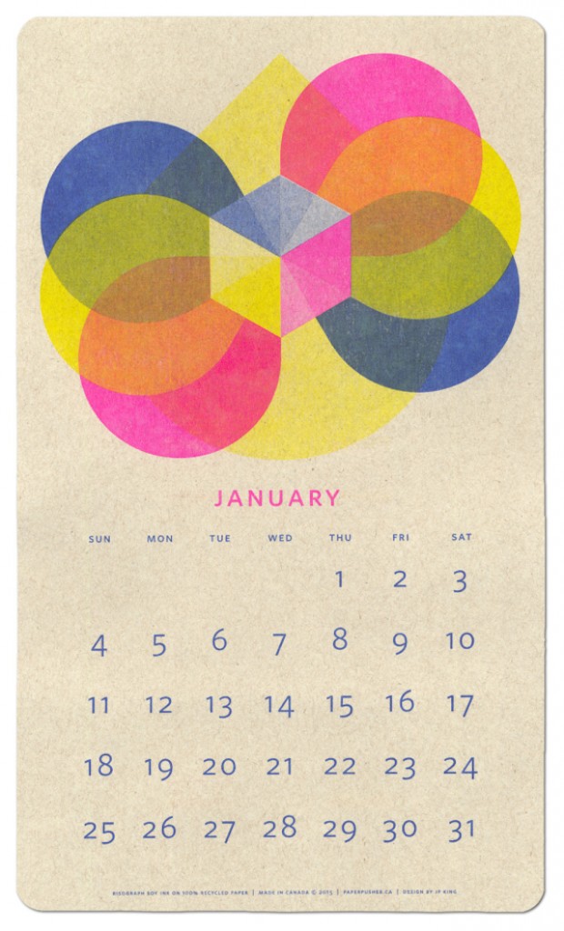 2015年Isometric Risograph拼色臺(tái)歷設(shè)計(jì)-尚略廣告上海平面設(shè)計(jì)公司分享4