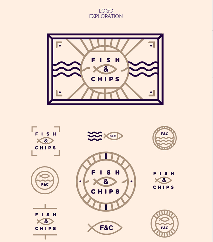 上海品牌策劃設(shè)計(jì)公司設(shè)計(jì)分享：Fish & Chips 水產(chǎn)魚品牌形象設(shè)計(jì)logo設(shè)計(jì)1