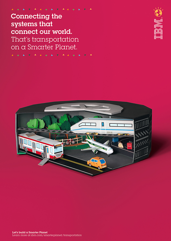 IBM 改善商業(yè)平面創(chuàng)意廣告海報(bào)設(shè)計(jì)交通篇-上海廣告設(shè)計(jì)公司國外廣告欣賞6