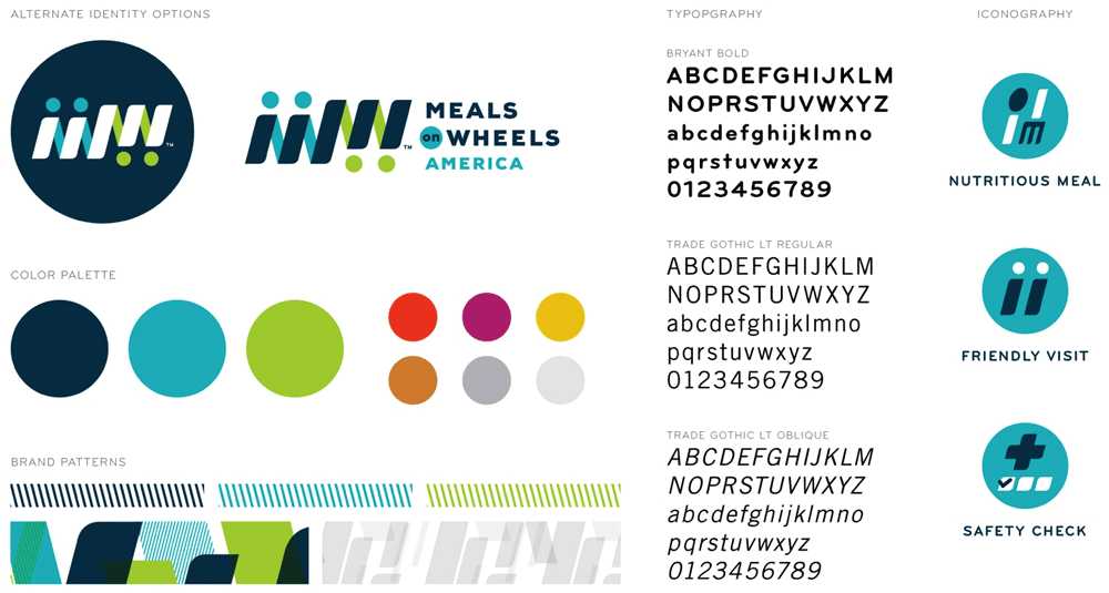 美國 Meals on Wheels 膳食協(xié)會(huì)標(biāo)志設(shè)計(jì)VI設(shè)計(jì)3