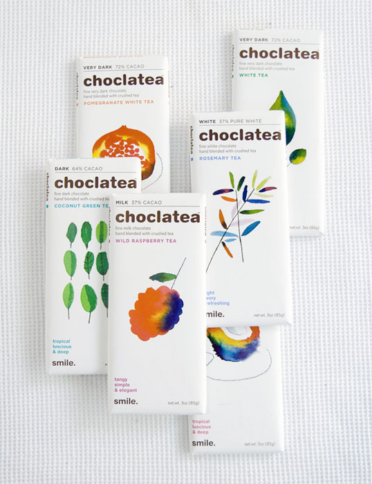 尚略上海包裝設(shè)計(jì)公司設(shè)計(jì)佳作：Choclatea水彩插畫(huà)茶葉包裝設(shè)計(jì)1