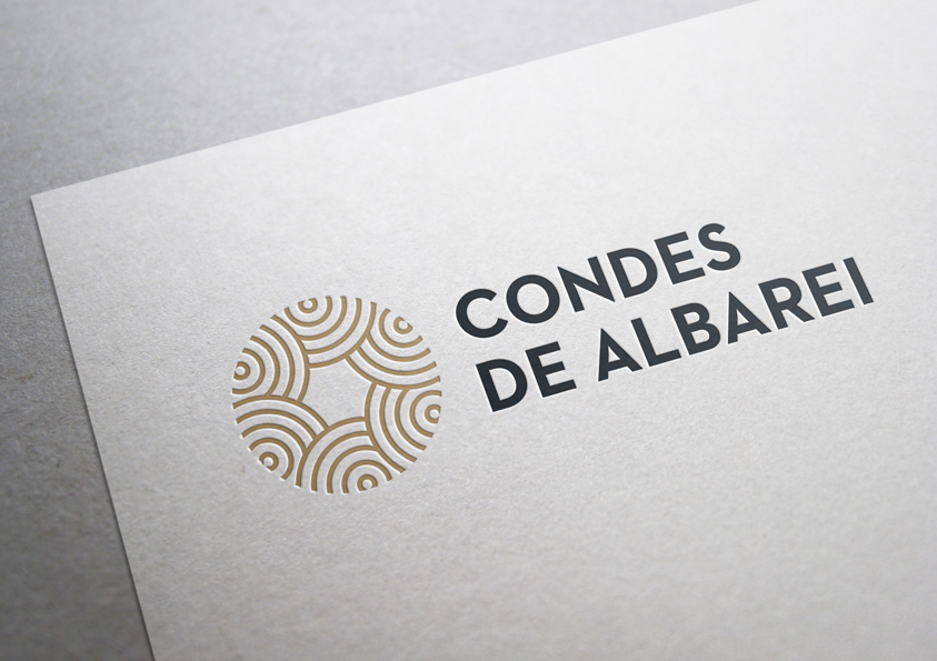 Condes de Albarei 葡萄酒莊logo設(shè)計(jì)1