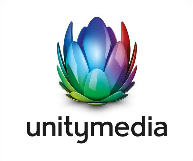 德國(guó)有線電視公司Unitymedia蓮花標(biāo)志設(shè)計(jì)品牌形象設(shè)計(jì)1