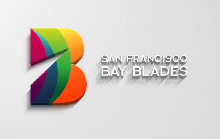 Bay Blades 體育俱樂(lè)部B字母標(biāo)志設(shè)計(jì)1