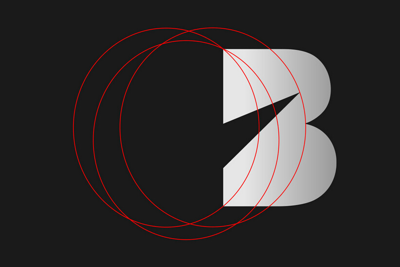 Bay Blades 體育俱樂(lè)部B字母標(biāo)志設(shè)計(jì)2