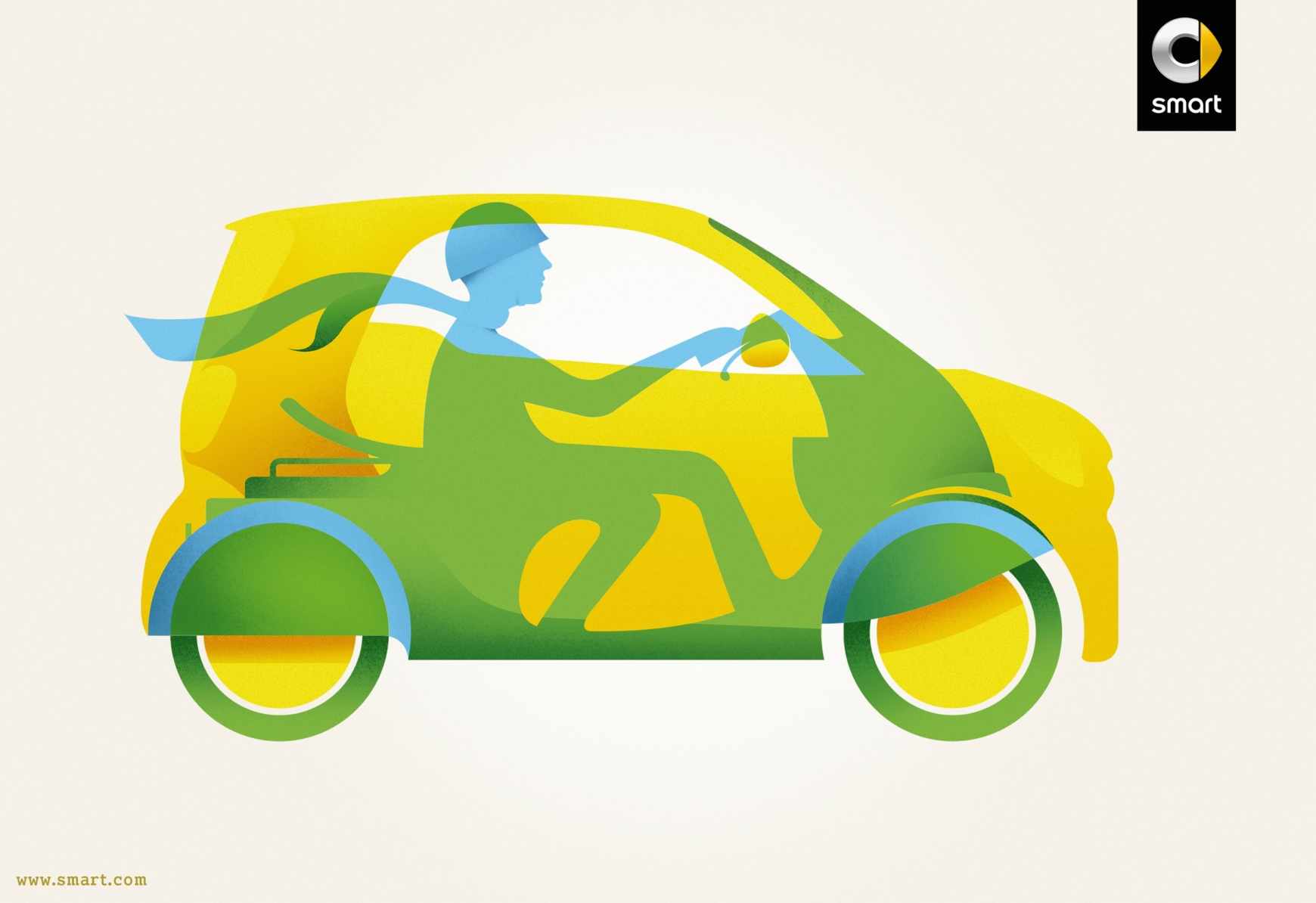 Smart 汽車摩托車篇平面創(chuàng)意廣告設(shè)計(jì)-上海廣告策劃設(shè)計(jì)公司廣告鑒賞1