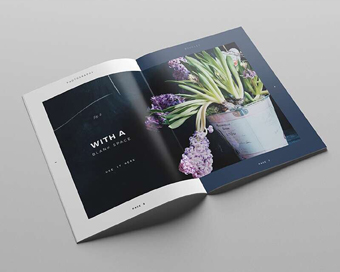 Botanic 植物園花草栽培園多圖畫冊設(shè)計版式4-畫冊內(nèi)頁設(shè)計