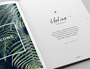 Botanic 植物園花草栽培園多圖畫冊設(shè)計版式7-目錄頁設(shè)計