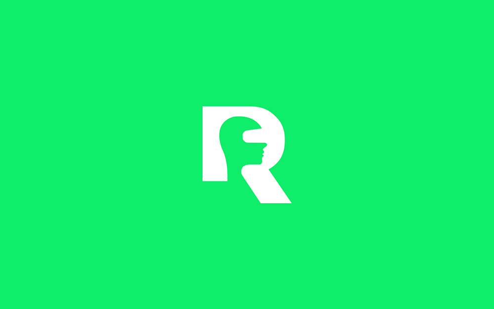 倫敦Reality虛擬現(xiàn)實實驗室R字母標志設計5