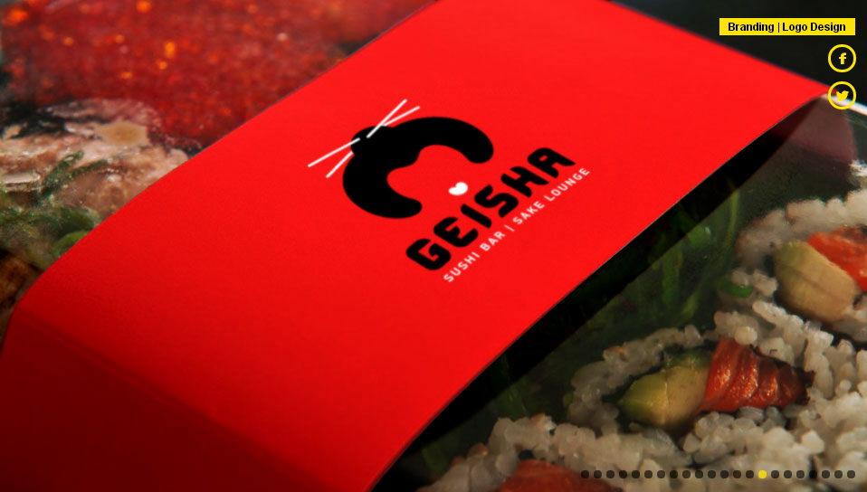 Geisha 藝伎壽司店餐飲logo設(shè)計品牌VI設(shè)計7