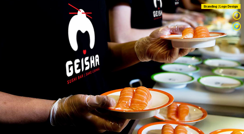 Geisha 藝伎壽司店餐飲logo設(shè)計品牌VI設(shè)計12