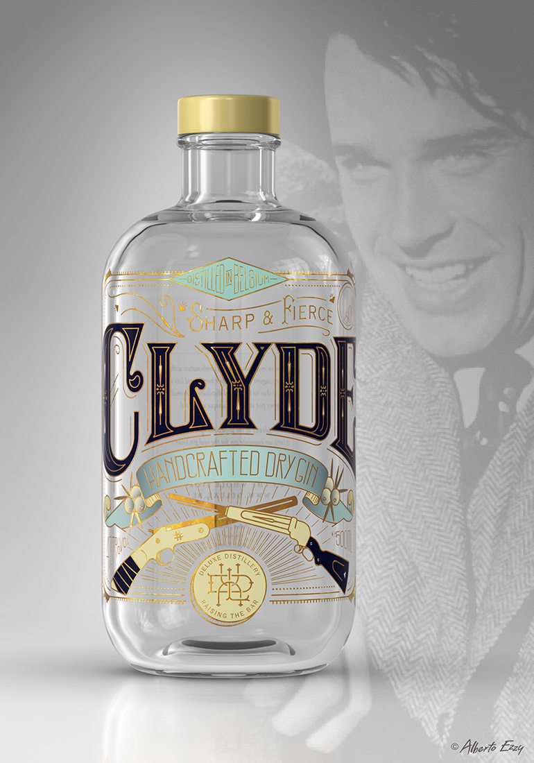 BONNIE & CLYDE Gin 杜松子白酒包裝設計-國外包裝設計欣賞3 BONNIE & CLYDE Gin 杜松子白酒包裝設計-國外包裝設計欣賞3