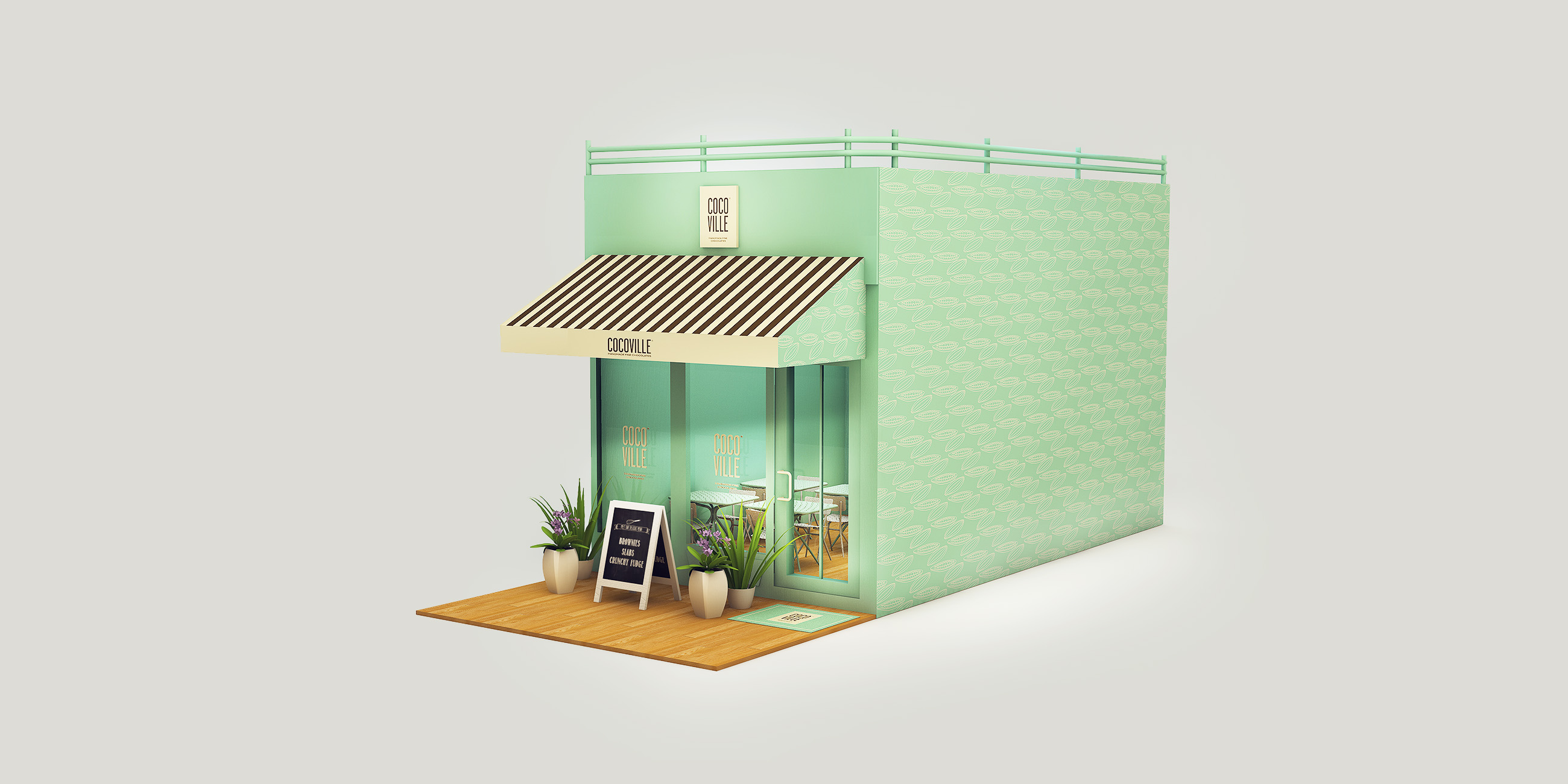 cocoville 冰淇淋巧克力 咖啡餐飲店品牌VI設(shè)計(jì)SI設(shè)計(jì)1 cocoville 冰淇淋巧克力 咖啡餐飲店品牌VI設(shè)計(jì)SI設(shè)計(jì)1