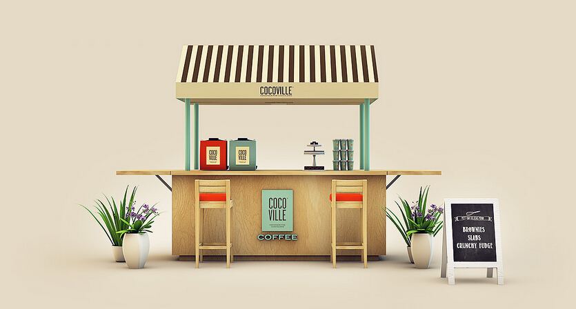 cocoville 冰淇淋巧克力 咖啡餐飲店品牌VI設(shè)計(jì)SI設(shè)計(jì)3 cocoville 冰淇淋巧克力 咖啡餐飲店品牌VI設(shè)計(jì)SI設(shè)計(jì)3