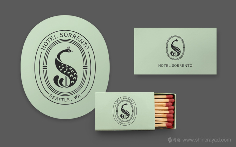 Sorrento 酒店品牌VI形象設(shè)計(jì)孔雀標(biāo)志設(shè)計(jì)-上海VI設(shè)計(jì)公司設(shè)計(jì)欣賞1 Sorrento 酒店品牌VI形象設(shè)計(jì)孔雀標(biāo)志設(shè)計(jì)-上海VI設(shè)計(jì)公司設(shè)計(jì)欣賞1