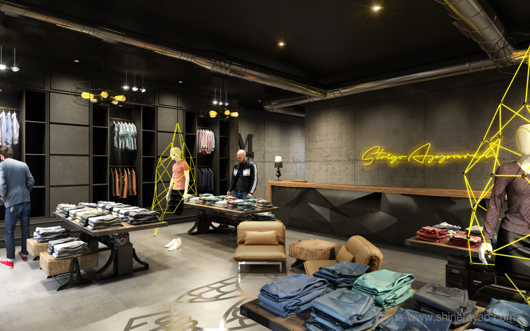 Strigo服飾品牌形象全案設(shè)計-店鋪SI設(shè)計-內(nèi)部商業(yè)空間設(shè)計