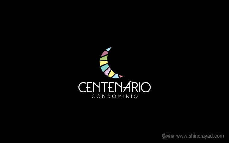 Centenário公寓地產(chǎn)月牙圖形標(biāo)志設(shè)計(jì)2