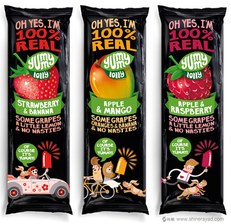 國外包裝設(shè)計(jì)欣賞:插畫風(fēng)格Yummy Lollies 冰棍果味棒棒冰外包裝設(shè)計(jì)3 國外包裝設(shè)計(jì)欣賞:插畫風(fēng)格Yummy Lollies 冰棍果味棒棒冰外包裝設(shè)計(jì)3