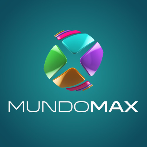 美國(guó)西班牙語電視臺(tái)MundoMax新3D立體X字母LOGO設(shè)計(jì)1