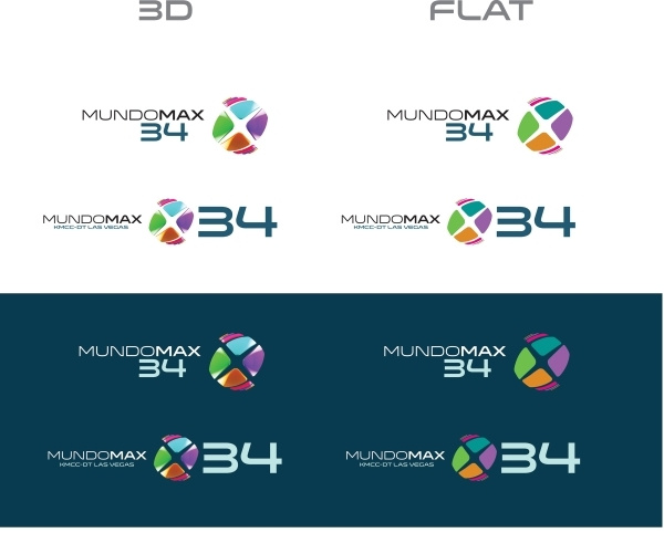 美國西班牙語電視臺MundoMax新3D立體X字母LOGO設計-立體平面LOGO對比與子頻道LOGO使用規(guī)范5 美國西班牙語電視臺MundoMax新3D立體X字母LOGO設計-立體平面LOGO對比與子頻道LOGO使用規(guī)范5