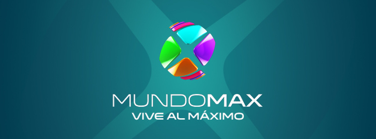 美國西班牙語電視臺MundoMax新3D立體X字母LOGO設計4 美國西班牙語電視臺MundoMax新3D立體X字母LOGO設計4