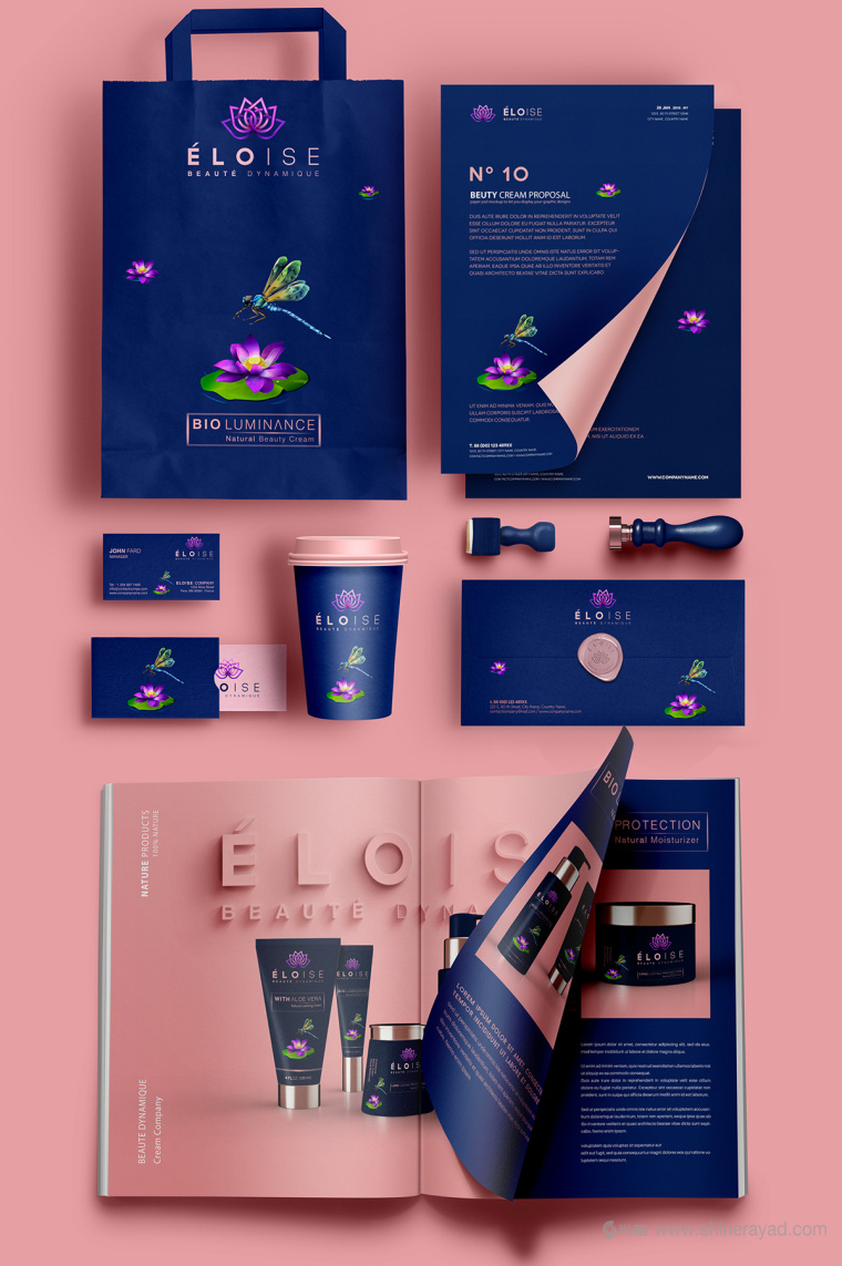 ELOISE化妝品企業(yè)形象設(shè)計(jì)-品牌VI識別設(shè)計(jì)，宣傳冊設(shè)計(jì)、包裝設(shè)計(jì)6