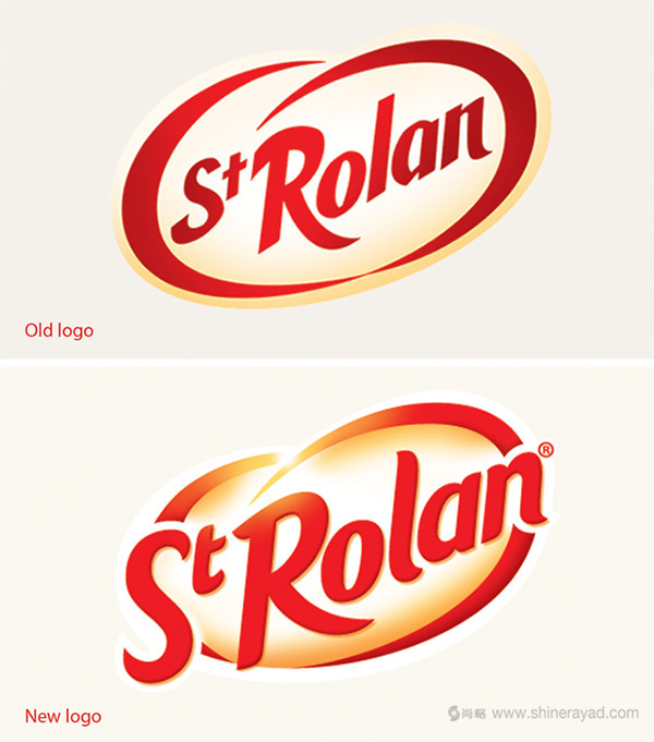 St Rolan 袋裝奶油面包品牌英文字體LOGO設(shè)計-新舊LOGO設(shè)計對比2