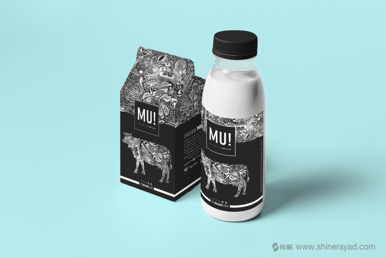 MU有機(jī)牛奶包裝設(shè)計與奶牛插畫設(shè)計-上海奶制品包裝設(shè)計公司設(shè)計欣賞5