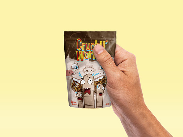 CRUCHY''''手指人物插畫設(shè)計(jì)卡通糖果包裝設(shè)計(jì)-上海包裝設(shè)計(jì)公司3