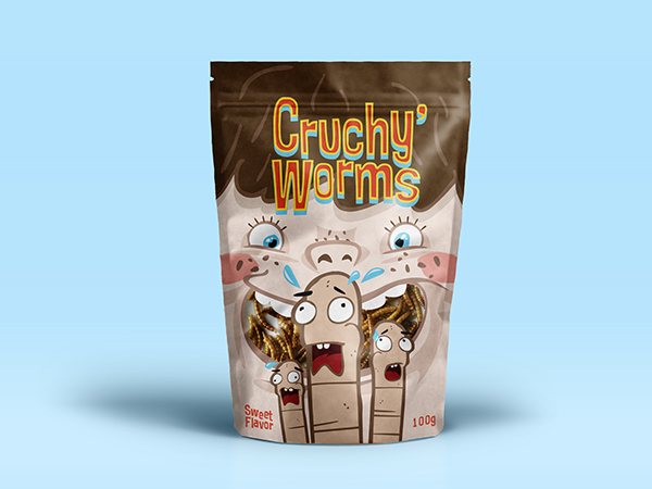 CRUCHY''''手指人物插畫設(shè)計(jì)卡通糖果包裝設(shè)計(jì)-上海包裝設(shè)計(jì)公司2