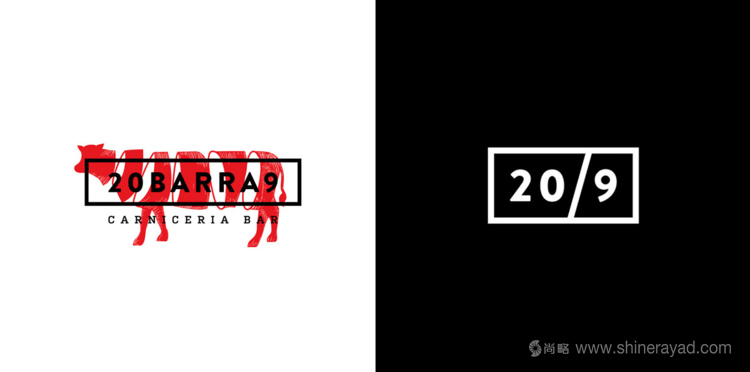 20BARRA9 牛肉牛排西餐廳標志設計品牌VI形象設計2