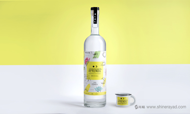 APRENDIZ Mezcal手繪插畫風(fēng)格 龍舌蘭酒包裝設(shè)計(jì)3