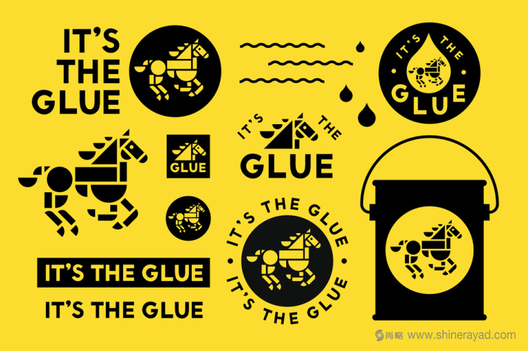 Glue企業(yè)馬圖形標(biāo)志LOGO設(shè)計(jì)VI設(shè)計(jì)10
