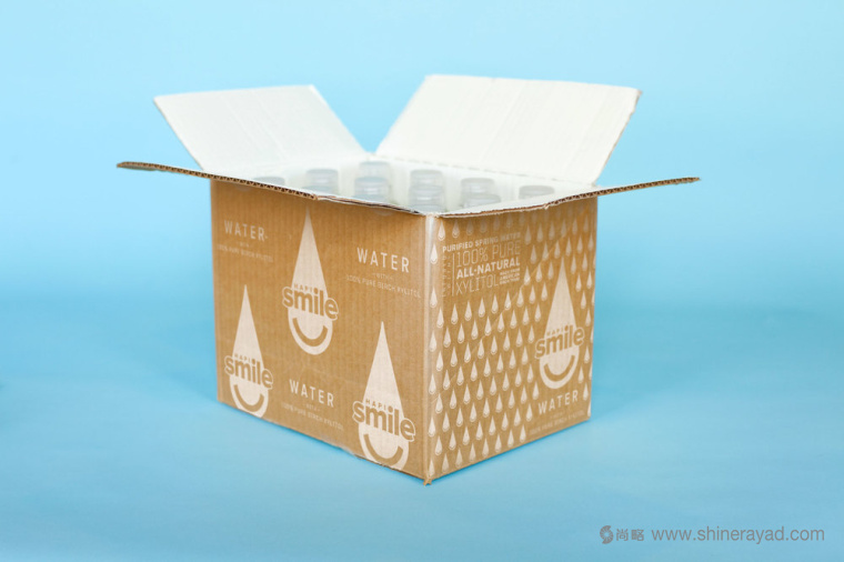 Smile Water天然礦泉水品牌形象設(shè)計(jì)-礦泉水外包裝紙箱設(shè)計(jì)8