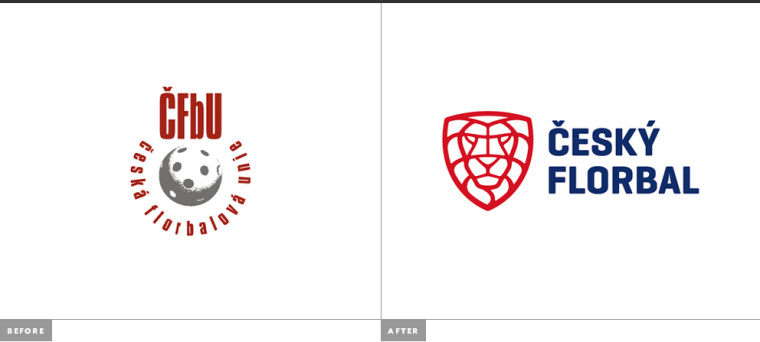 捷克 Czech 曲棍球隊(duì)俱樂(lè)部盾牌獅子LOGO設(shè)計(jì)-新舊LOGO對(duì)比7