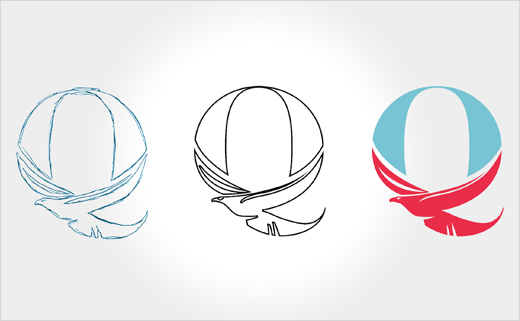 Qatar 卡塔爾航空燃料能源公司Q字母LOGO設(shè)計(jì)-上海LOGO設(shè)計(jì)公司4